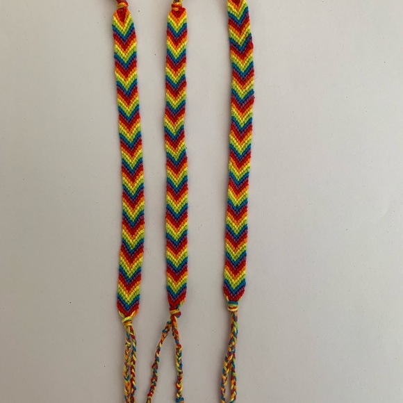 Jewelry Rainbow Chevron String Vsco Friendship Bracelet Poshmark